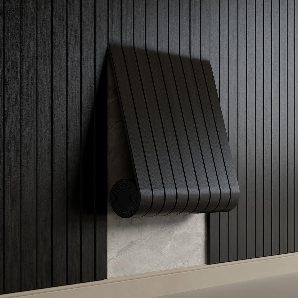 YU LI 3DH slat wall panel with peel-and-stick adhesive for a quick DIY upgrade.