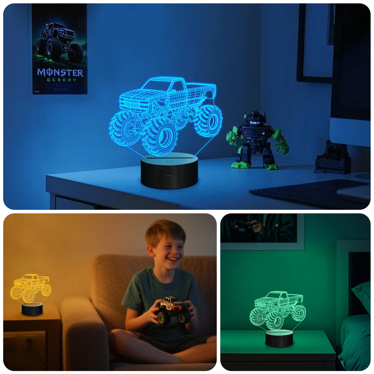 YuanDian 3D Night Light USB or battery power option