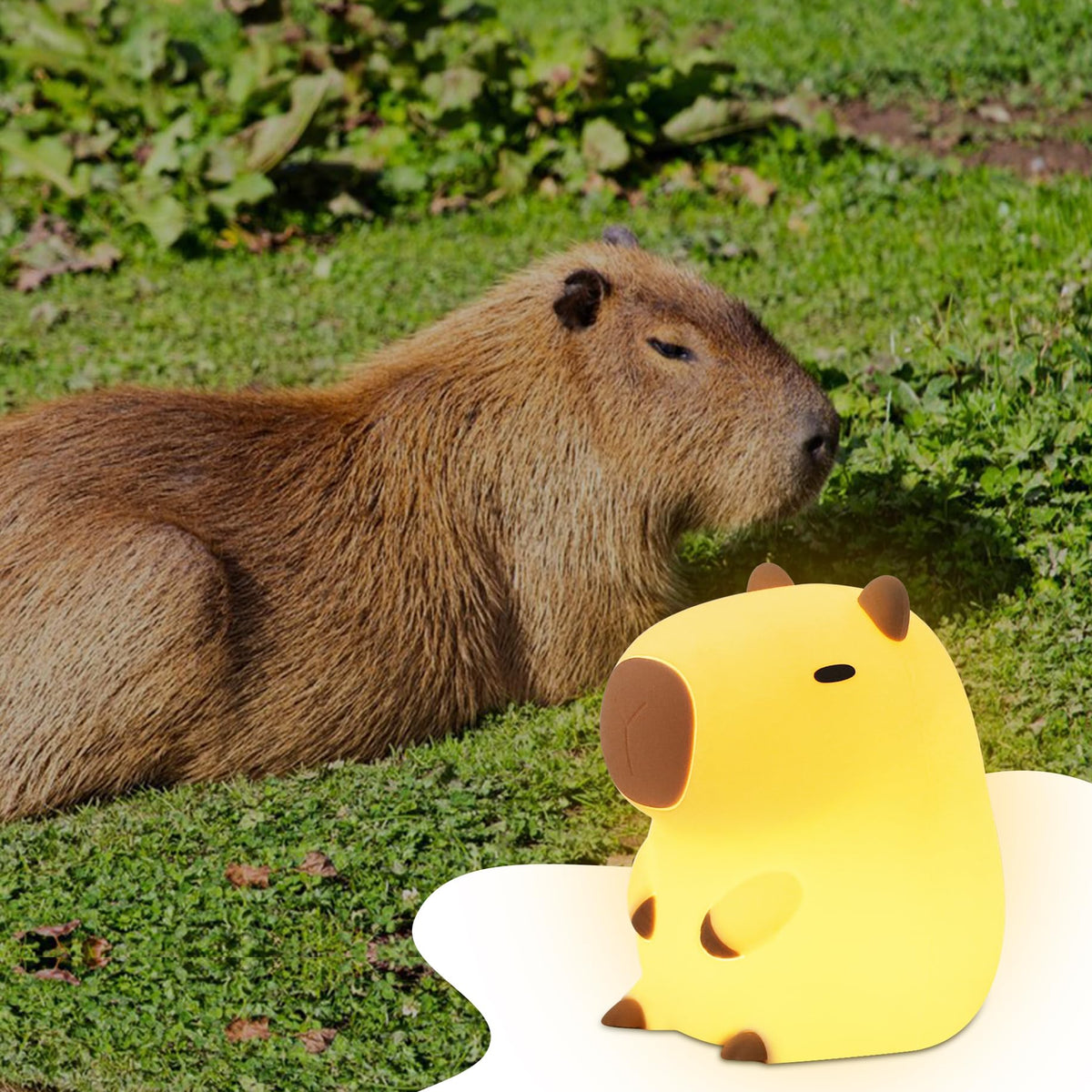 YuanDian Capybara night light BPA-free for safe toddler handling.