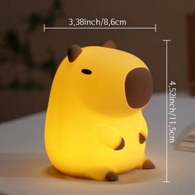 YuanDian Capybara night light assists during diaper changes with a soft glow.
