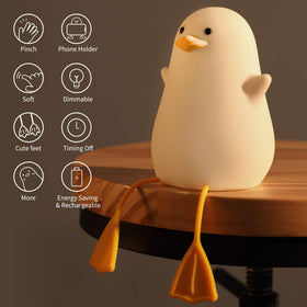 YuanDian duck night light with tap control for brightness