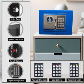 Yuanshikj safe box digital keypad demonstrates easy access control