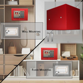 Yuanshikj safe interior showing compact capacity