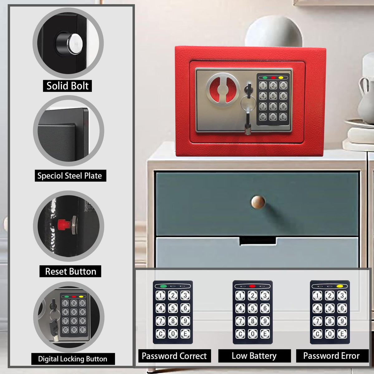 Yuanshikj keypad closeup highlighting programmable access