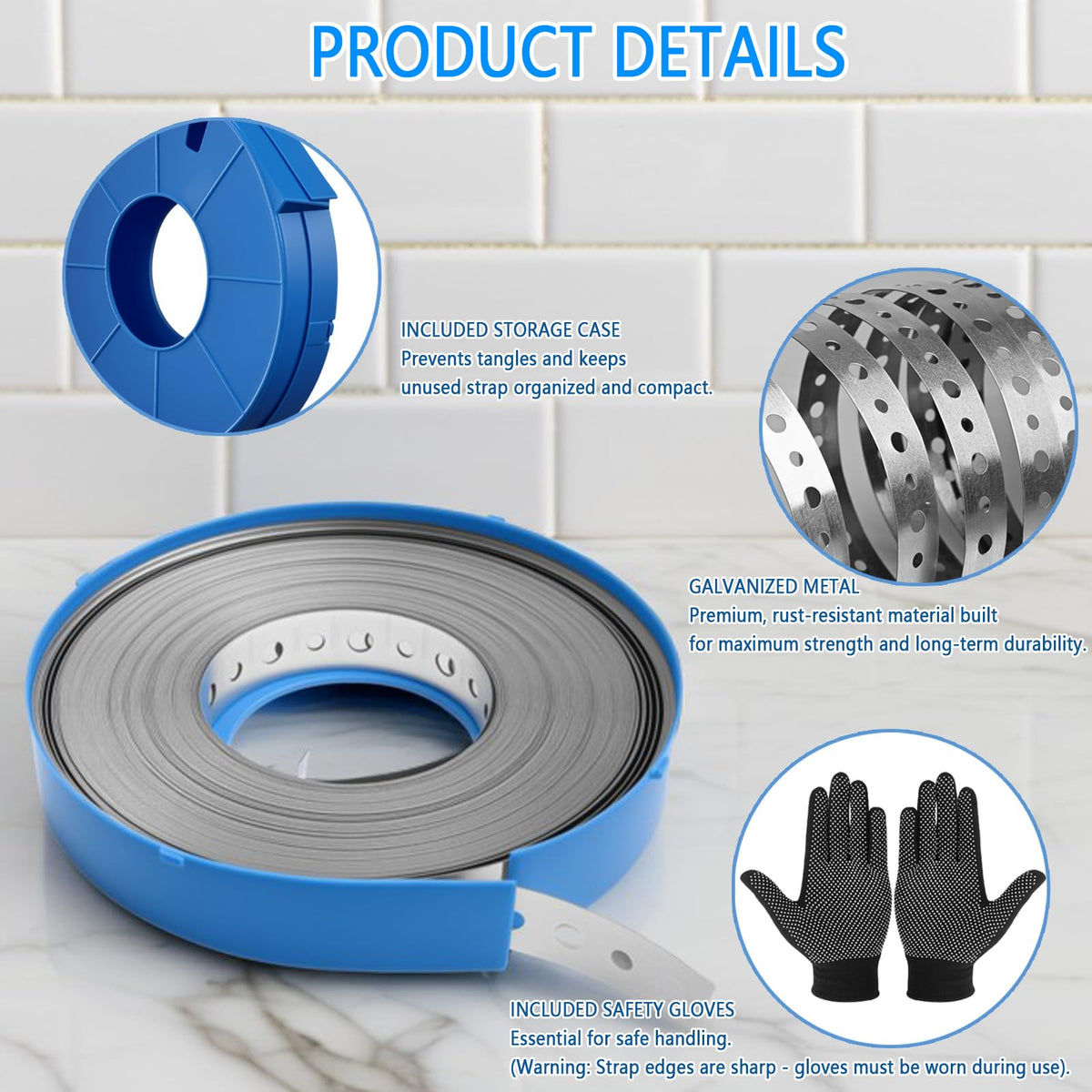 Yucime protective gloves reduce hand fatigue during installation tasks.