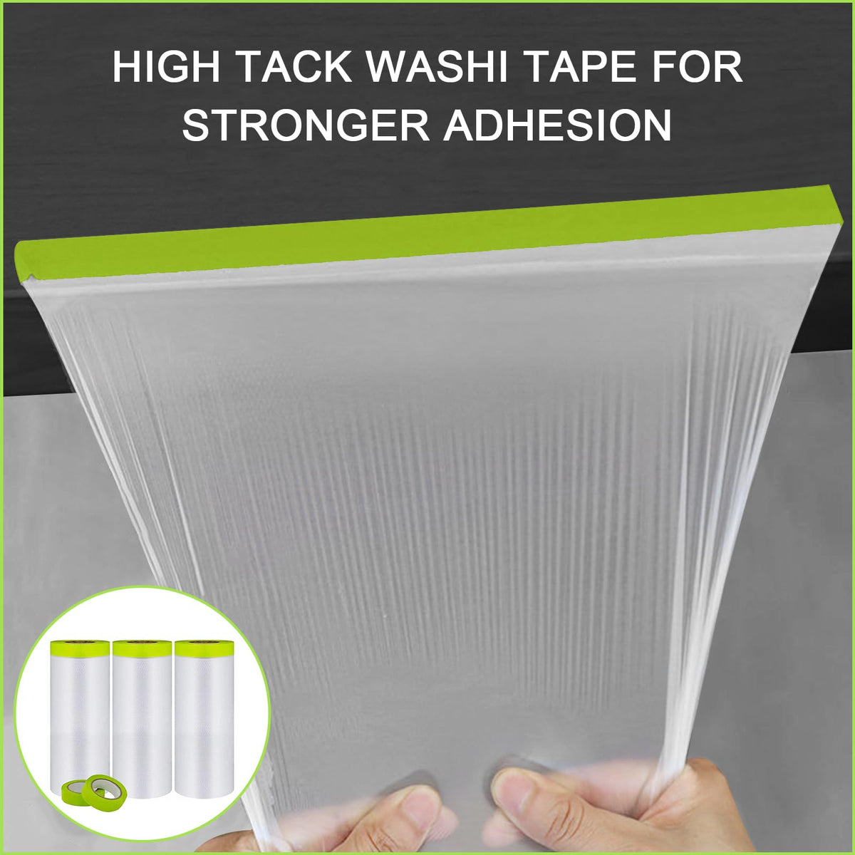 Yudahgan automotive painting setup protects nearby areas during work.