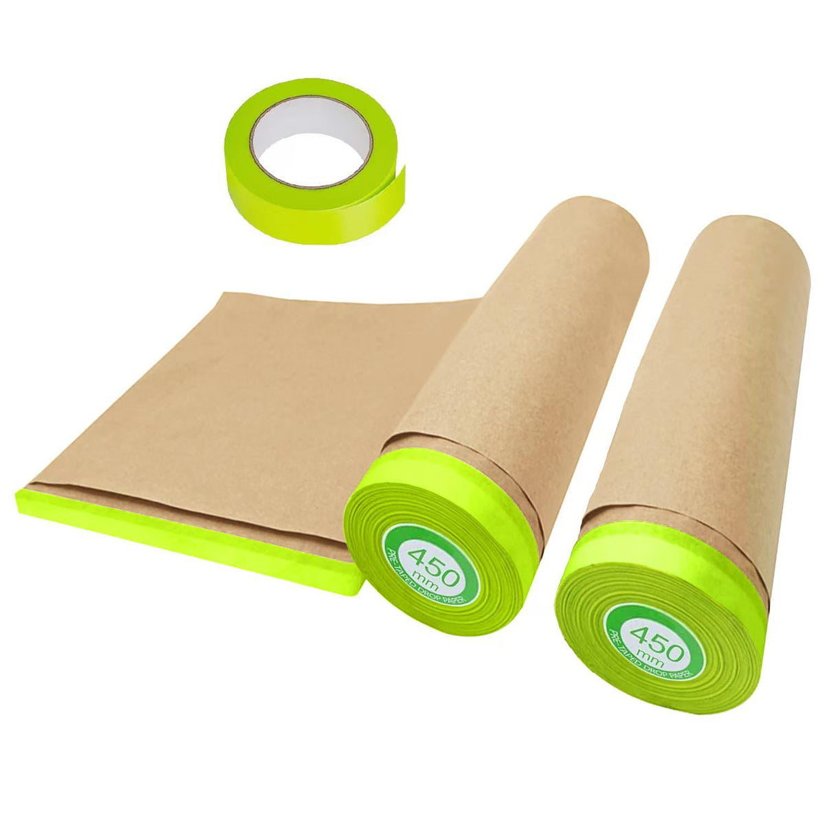 Yudahgan masking paper covers automotive panels for clean, crisp paint lines.