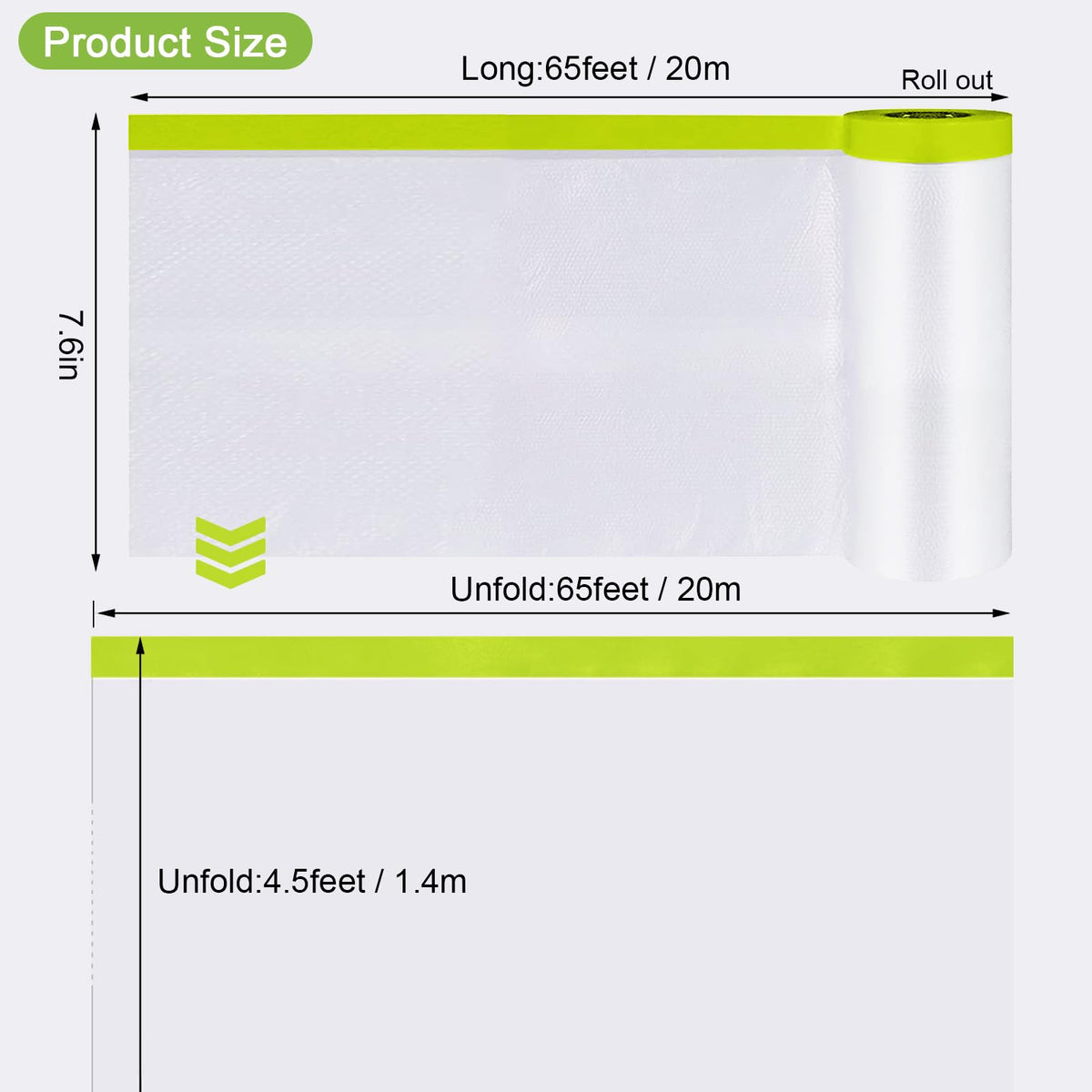 Yudahgan washi masking tape integrated with film for seamless masking.