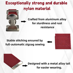 YuddiagZho adjustable nylon webbing offers quick fit across different stilts.