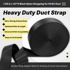 Close-up of black nylon webbing shows durable strap material.