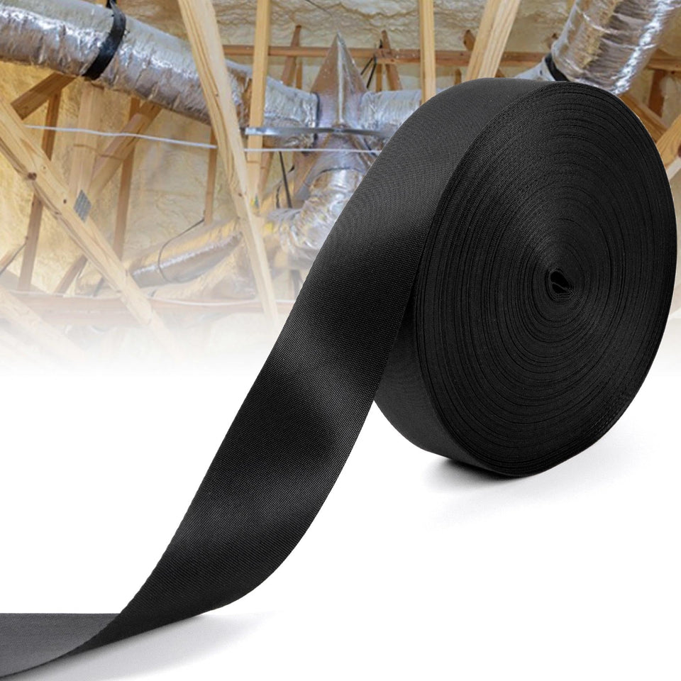 Yudylg duct strap wide 1.95-inch nylon provides strong duct support.