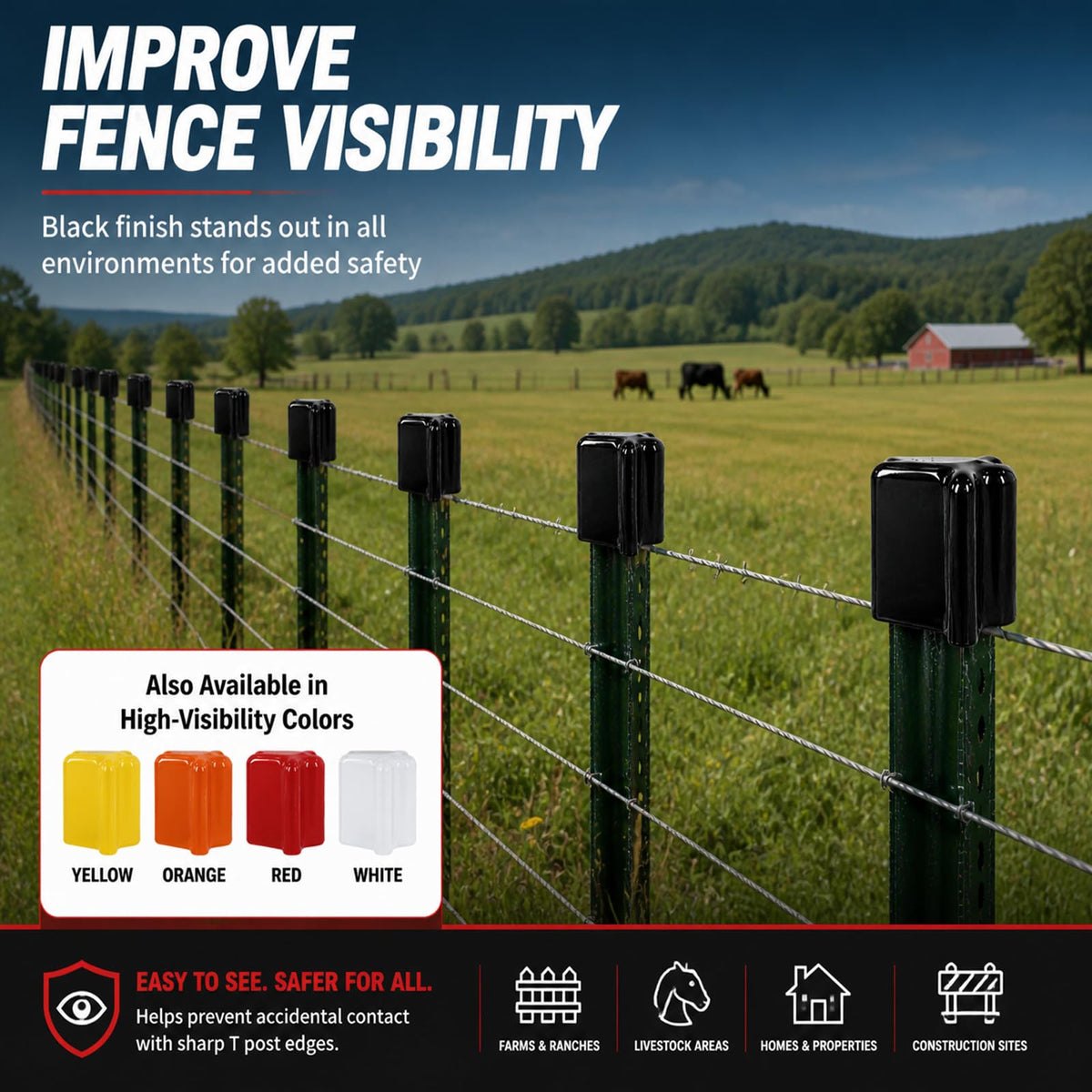 YUEARN 50-pack storage for future fence repairs and expansions