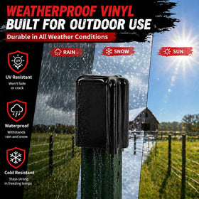 YUEARN multi-use T-post cap suitable for stalls, gardens, and kennels