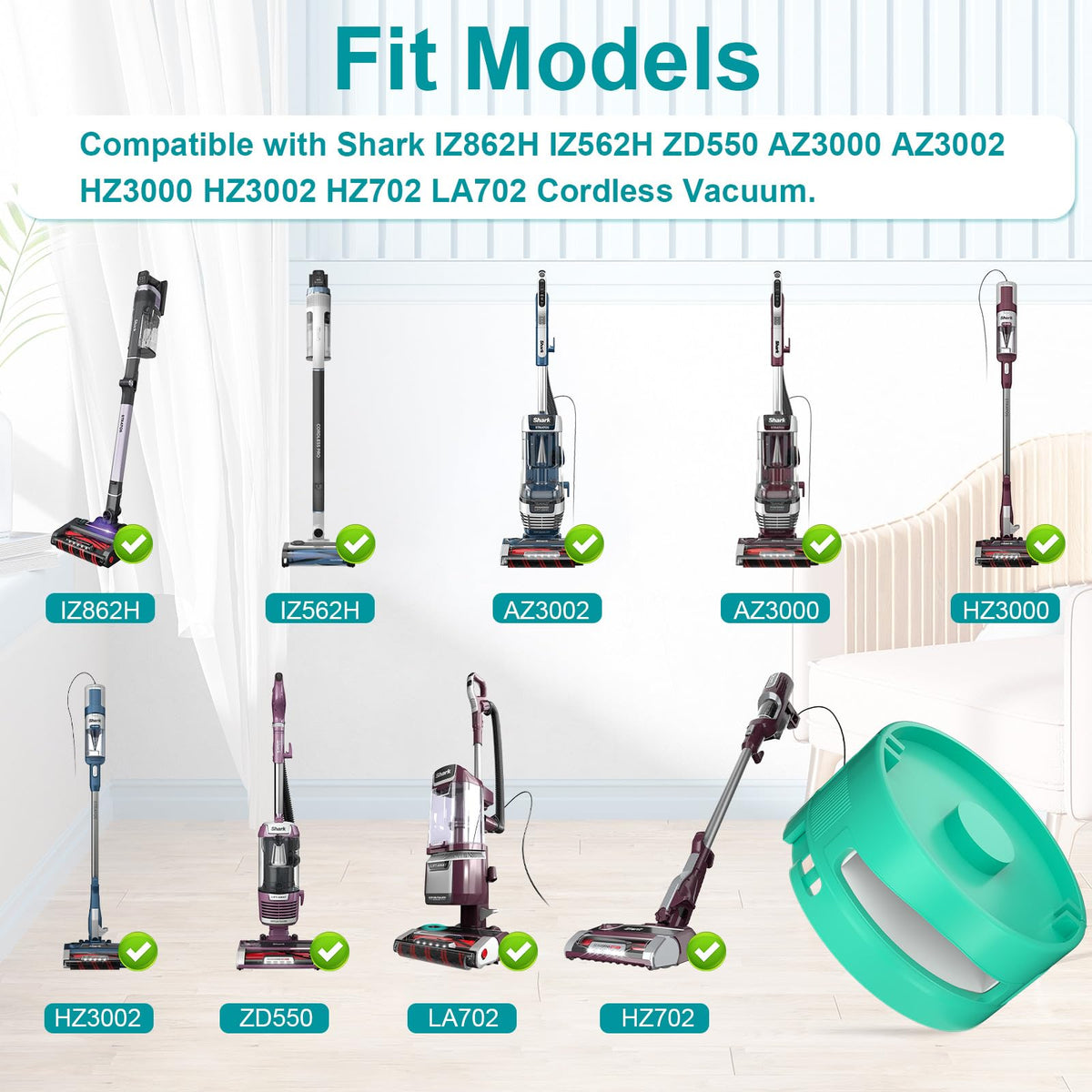 YUEFENG shark-compatible cartridge pack ready for use in Shark devices