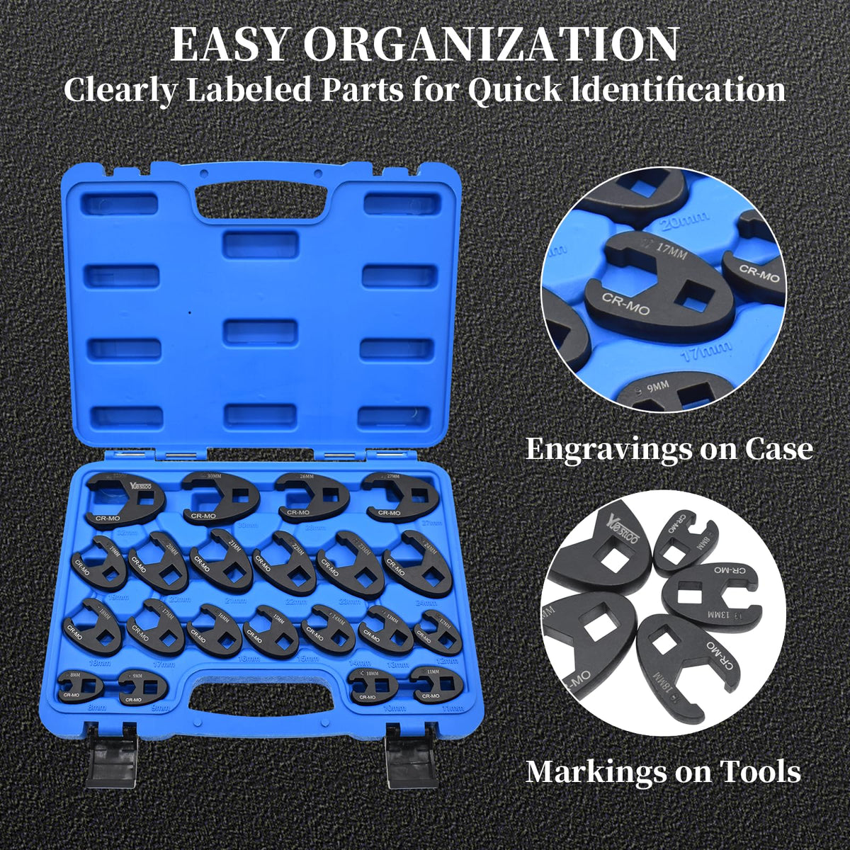Yuesstloo CR-MO steel wrenches offer durable performance under heavy use