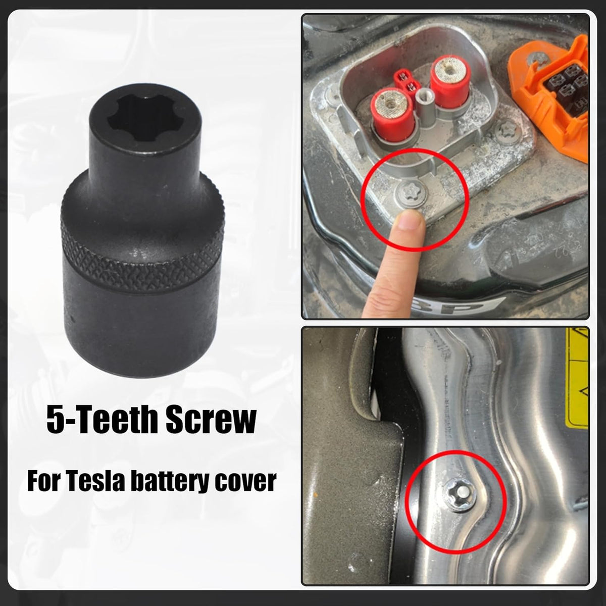 Yuesstloo Torx Plus EP8.8 for Tesla battery cover screws.