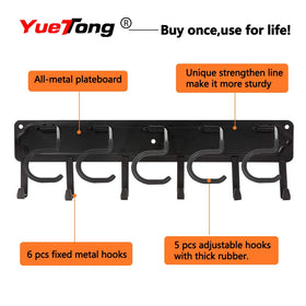YueTong orange rubber hooks closeup prevent scratches when hanging tools
