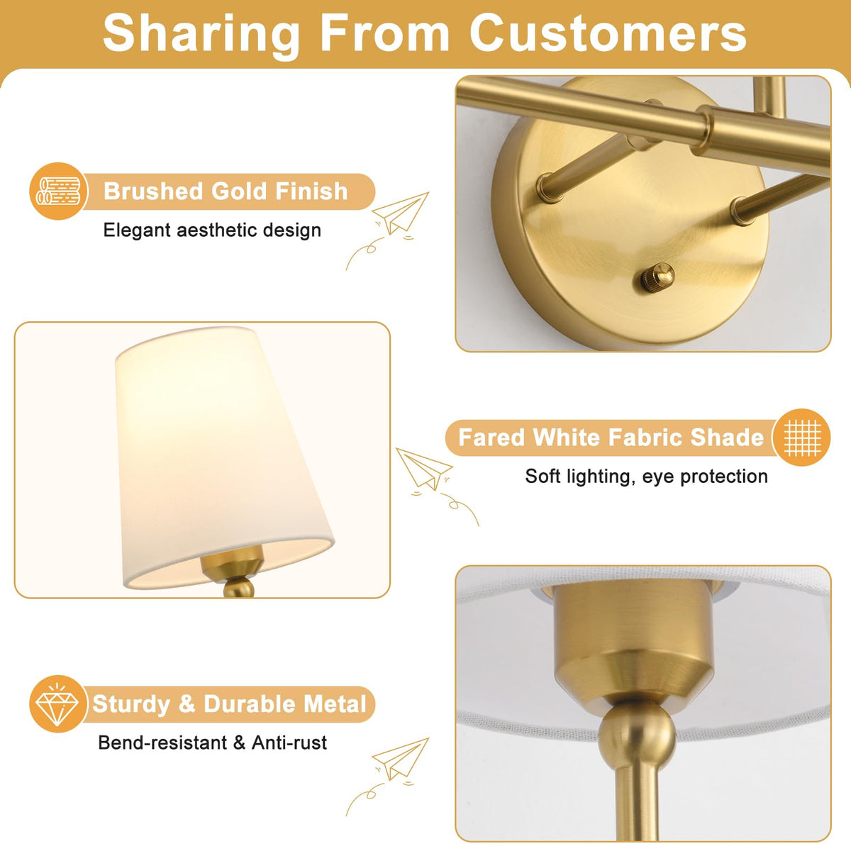 YUEXCDShome dimmable bathroom light with dimmer-compatible setup