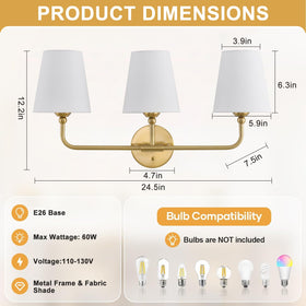 YUEXCDShome ETL-certified bathroom light ensuring safety and quality