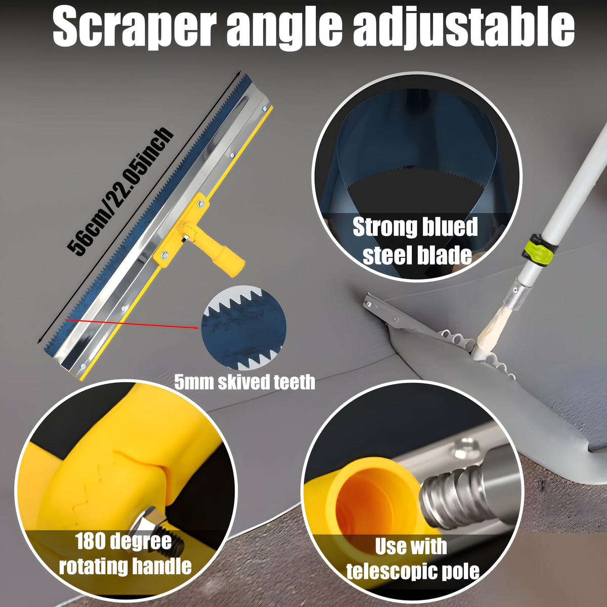 YUHSYWL spiked roller 9-inch enables precise surface compaction on small areas