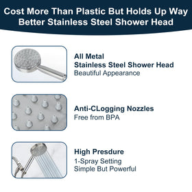 YUHX brass holder keeps the head secure and rust-resistant.