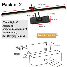 Yuichoy all-metal picture light adds durability and premium finish