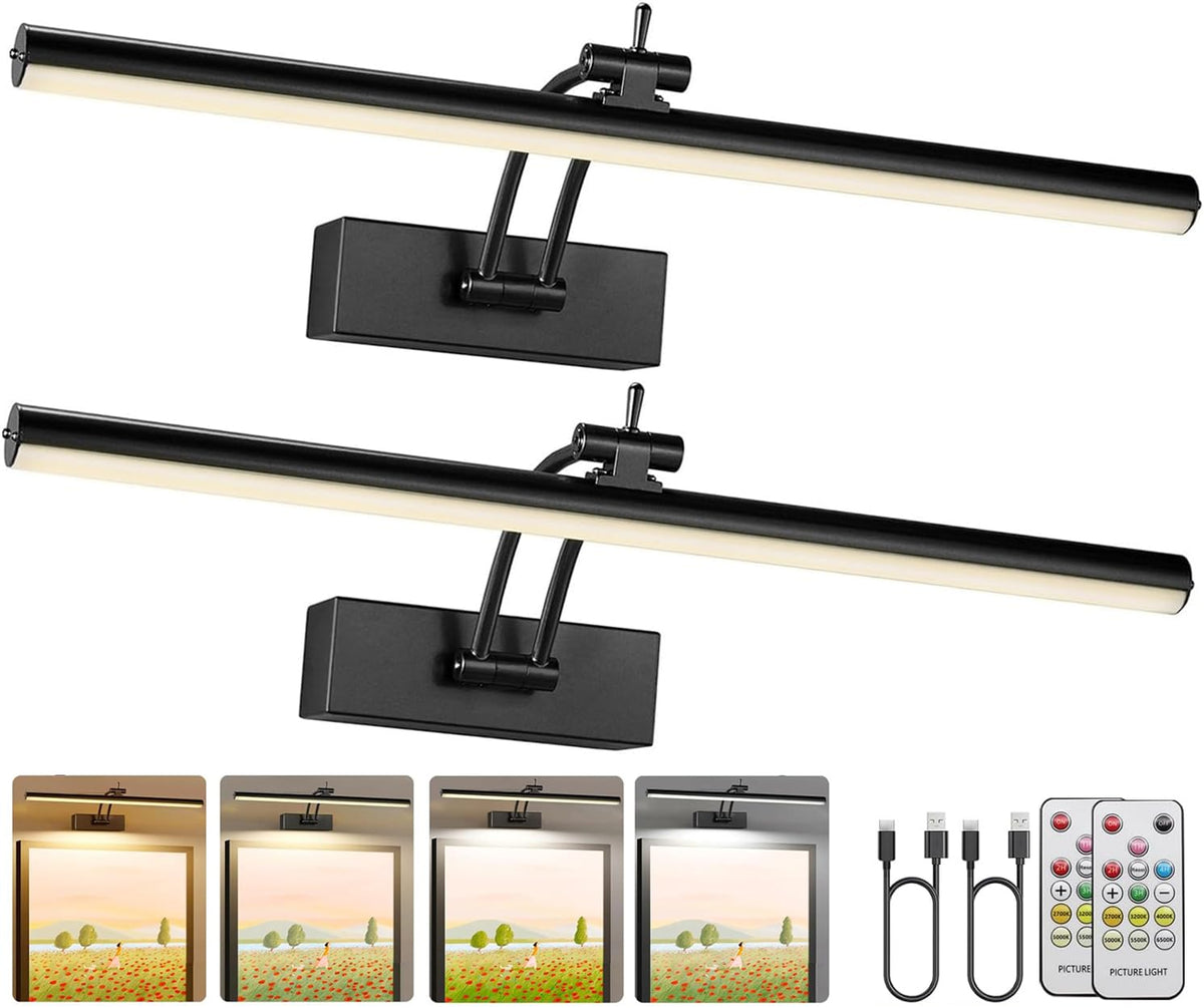Yuichoy picture light with angled head for precise artwork illumination