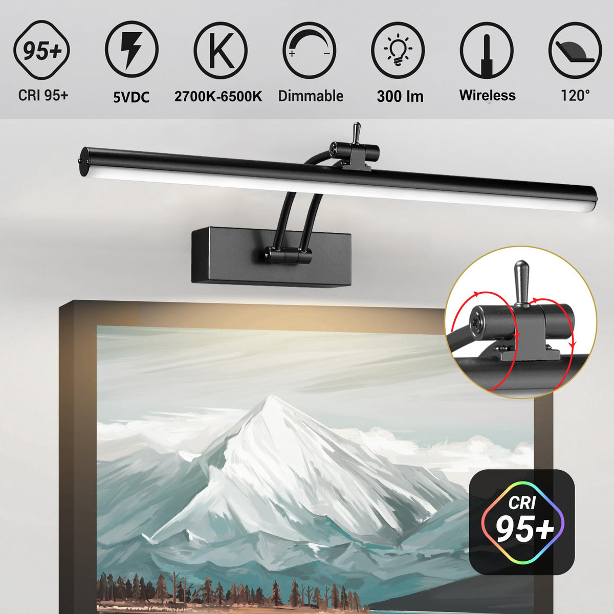 Yuichoy remote-control dimmable light enabling adjustable color temperatures
