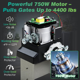 YUKGAMS 750W motor delivers smooth, quiet operation