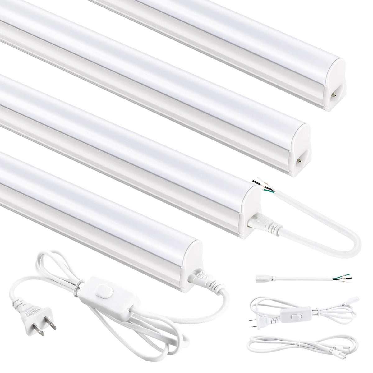 YULINKCO 4FT LED shop light panel front for bright garage illumination