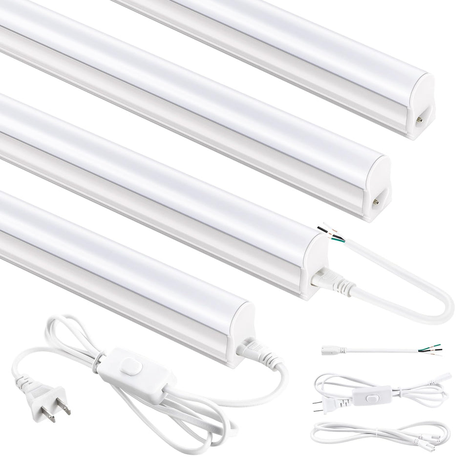 YULINKCO 4FT LED shop light panel front for bright garage illumination