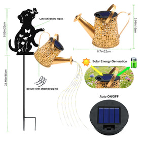 Yulloyello dog hanging lantern outdoor adds charming pet-themed lighting to yard