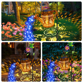 yulloyello garden lights with butterfly patterns, romantic patio charm