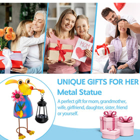 Yulloyello garden decor statue presented as a gift for mom.