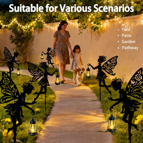 Yulloyello hanging fairy tree installation creates twinkling yard charm.