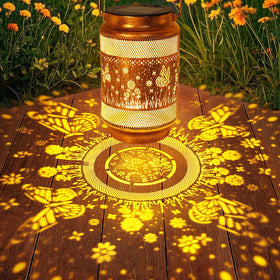 Yulloyello IP65 waterproof metal lantern for year-round use.