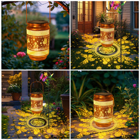 Yulloyello ornate butterfly pattern creates charming night shadows.