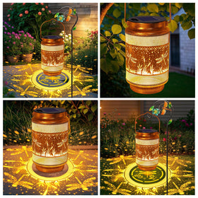 Yulloyello outdoor lantern setup decorates paths and patios