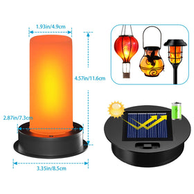 Yulloyello replacement top fits lanterns with 2.87–3.35 inch openings for easy outdoor update.