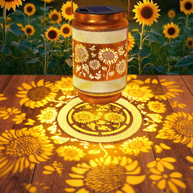 Yulloyello lantern lights pathways with warm, inviting glow.