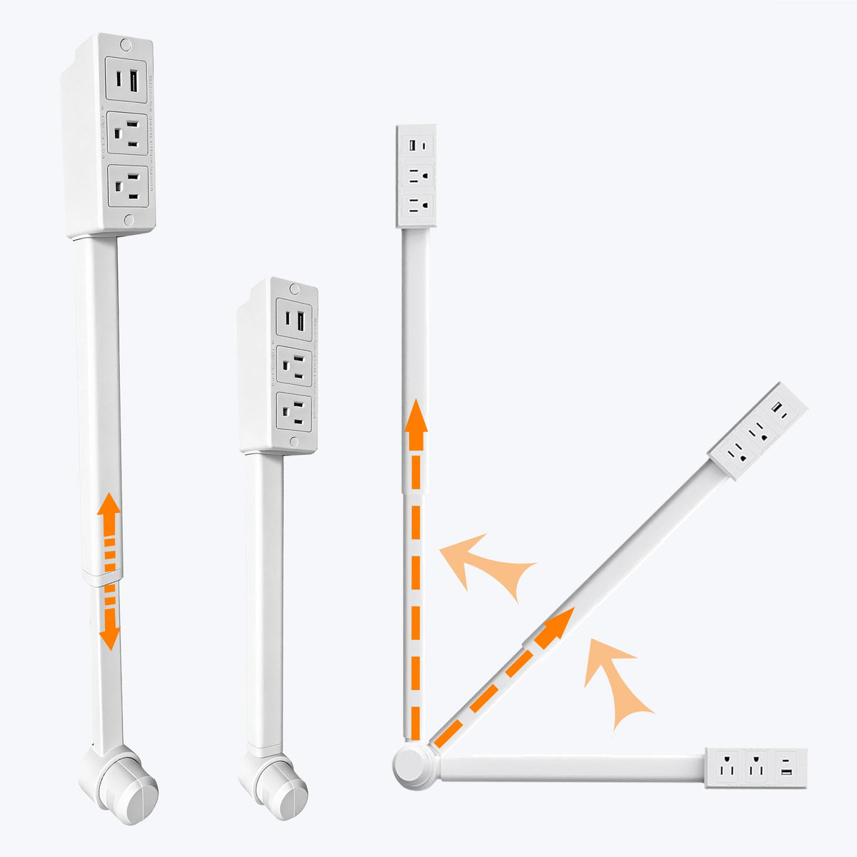 YULUDZSW outlet extender with rotating base for easy placement in any room
