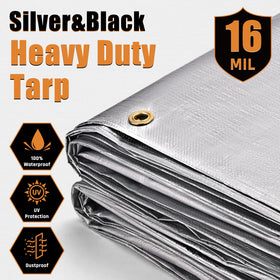 Yumatum heavy-duty tarp brass grommets close-up highlights durability.