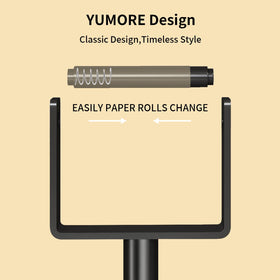 YUMORE fits standard and jumbo rolls with a roomy footprint.