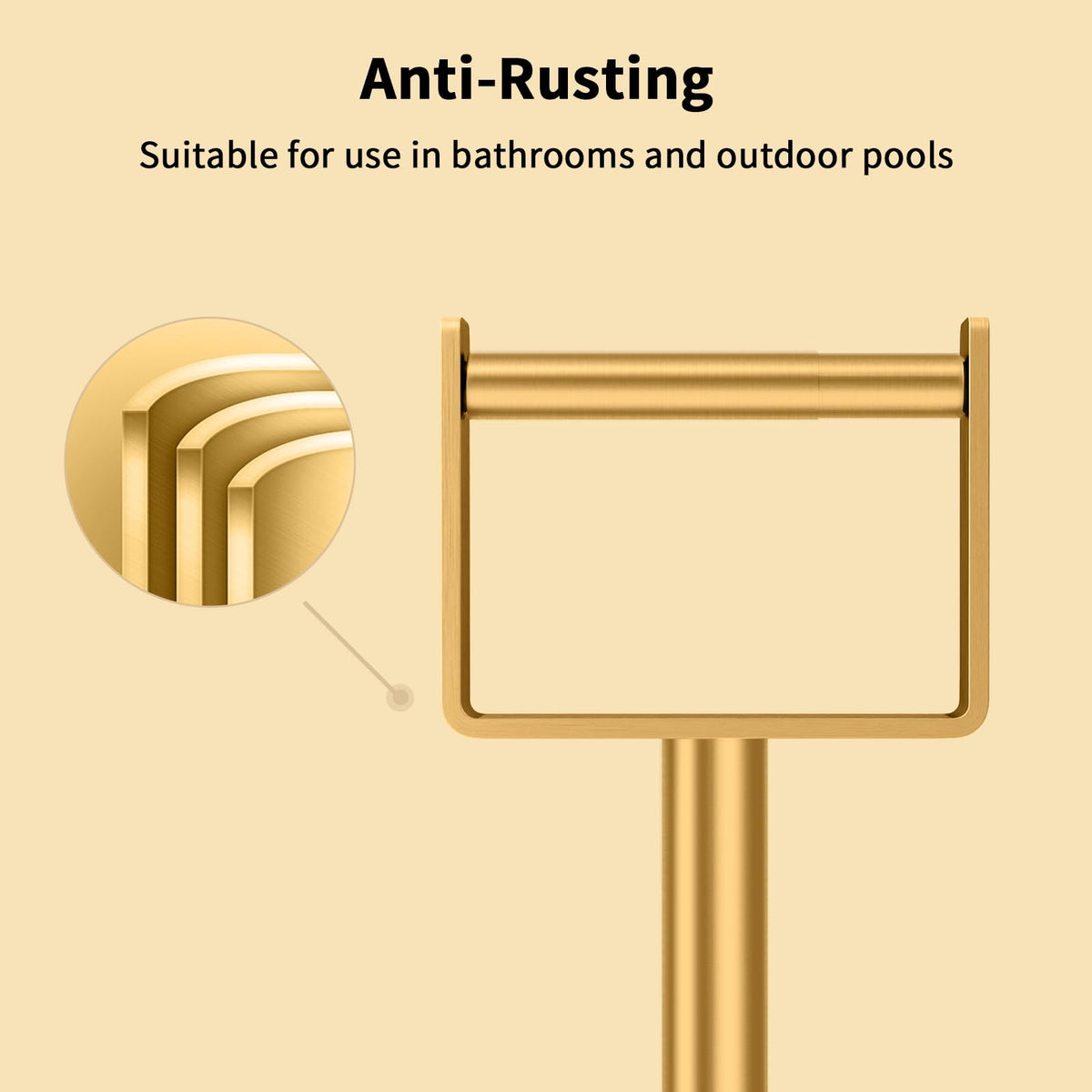 YUMORE no-drill installation on flat surfaces for quick setup.