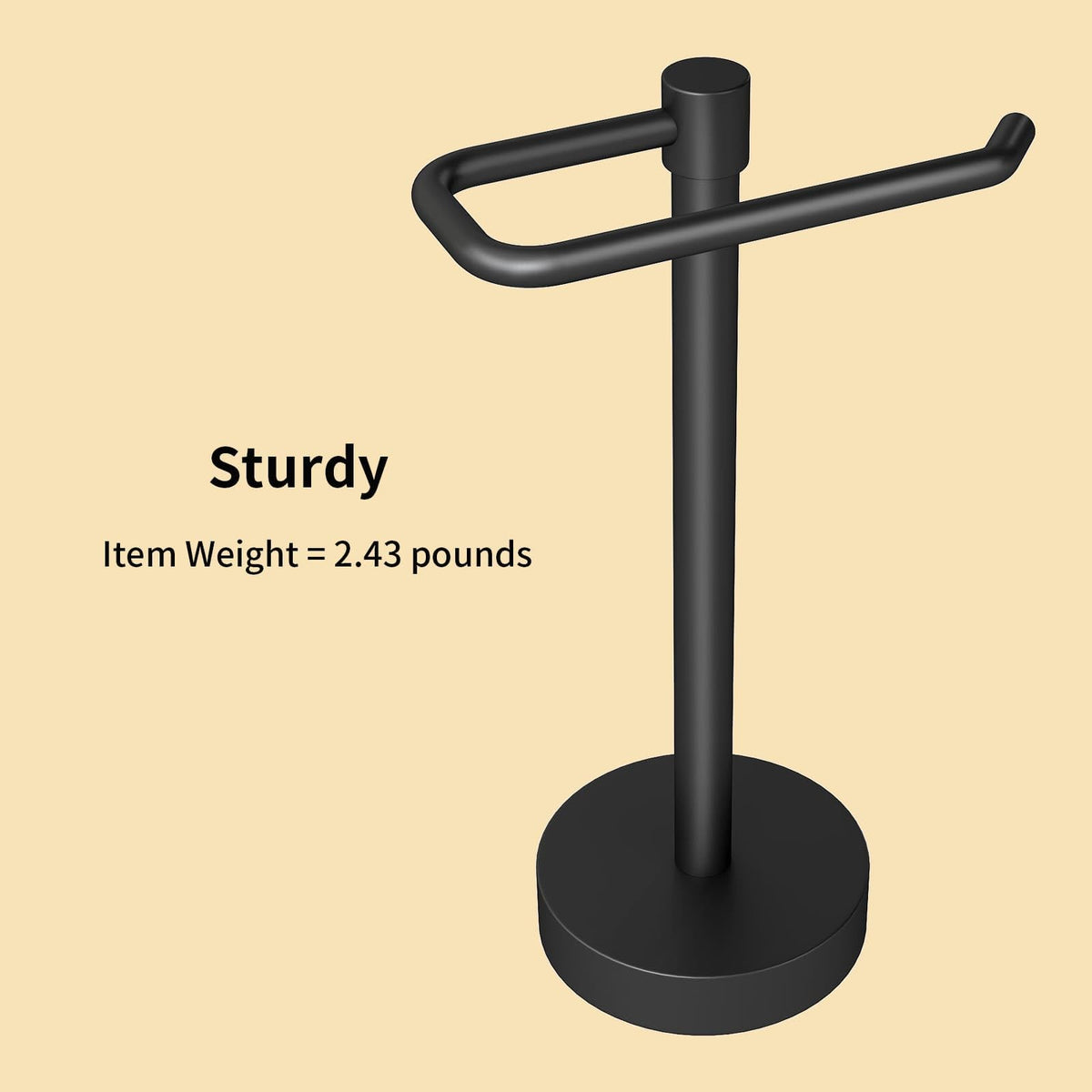 YUMORE hand towel holder stand bathroom and kitchen decor combines function with sleek look.