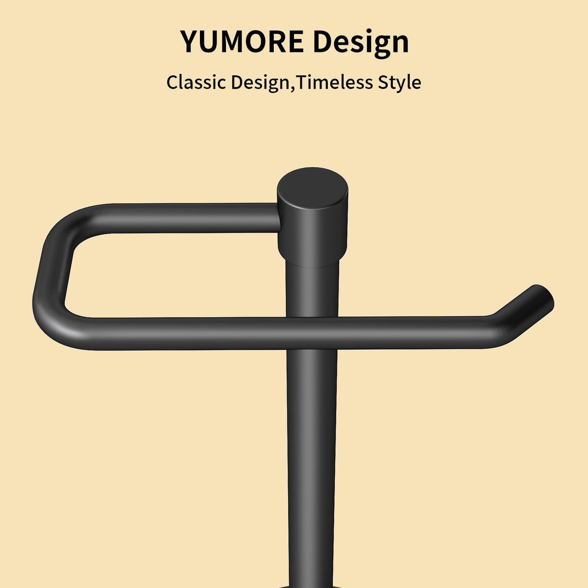 YUMORE hand towel holder stand portable design lets you move it where you need towels.