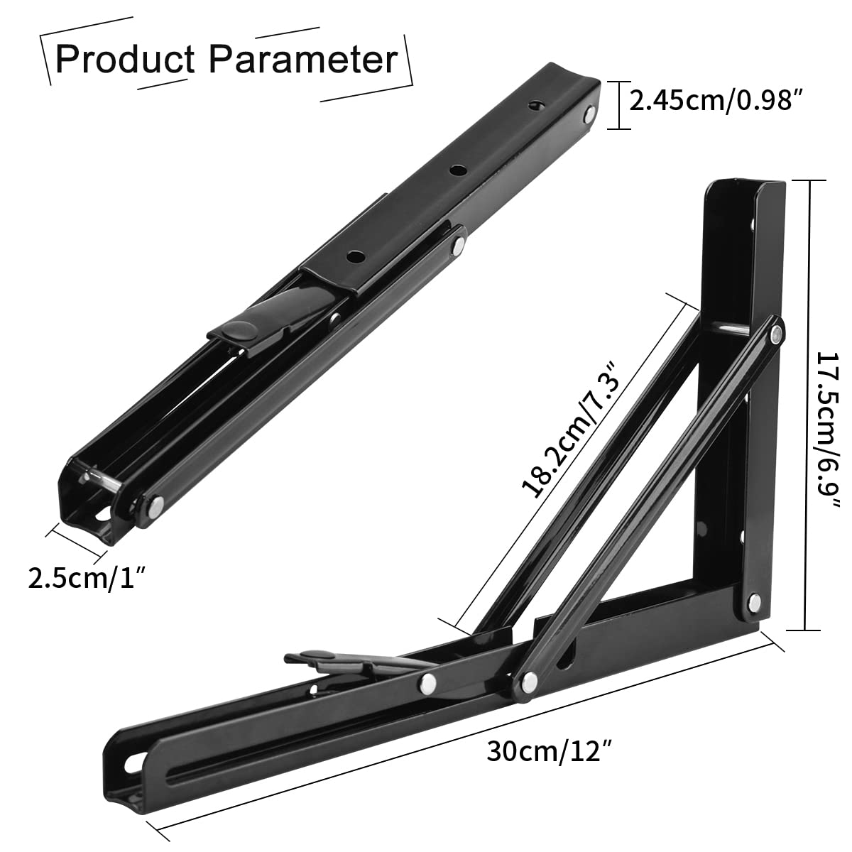 YUMORE heavy-duty bracket wall-mounted demonstrates reliable load-bearing potential.