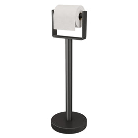 YUMORE heavy-duty toilet paper holder base provides stability on busy bathroom floors.