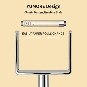 YUMORE base accommodates standard and jumbo rolls with wide footprint
