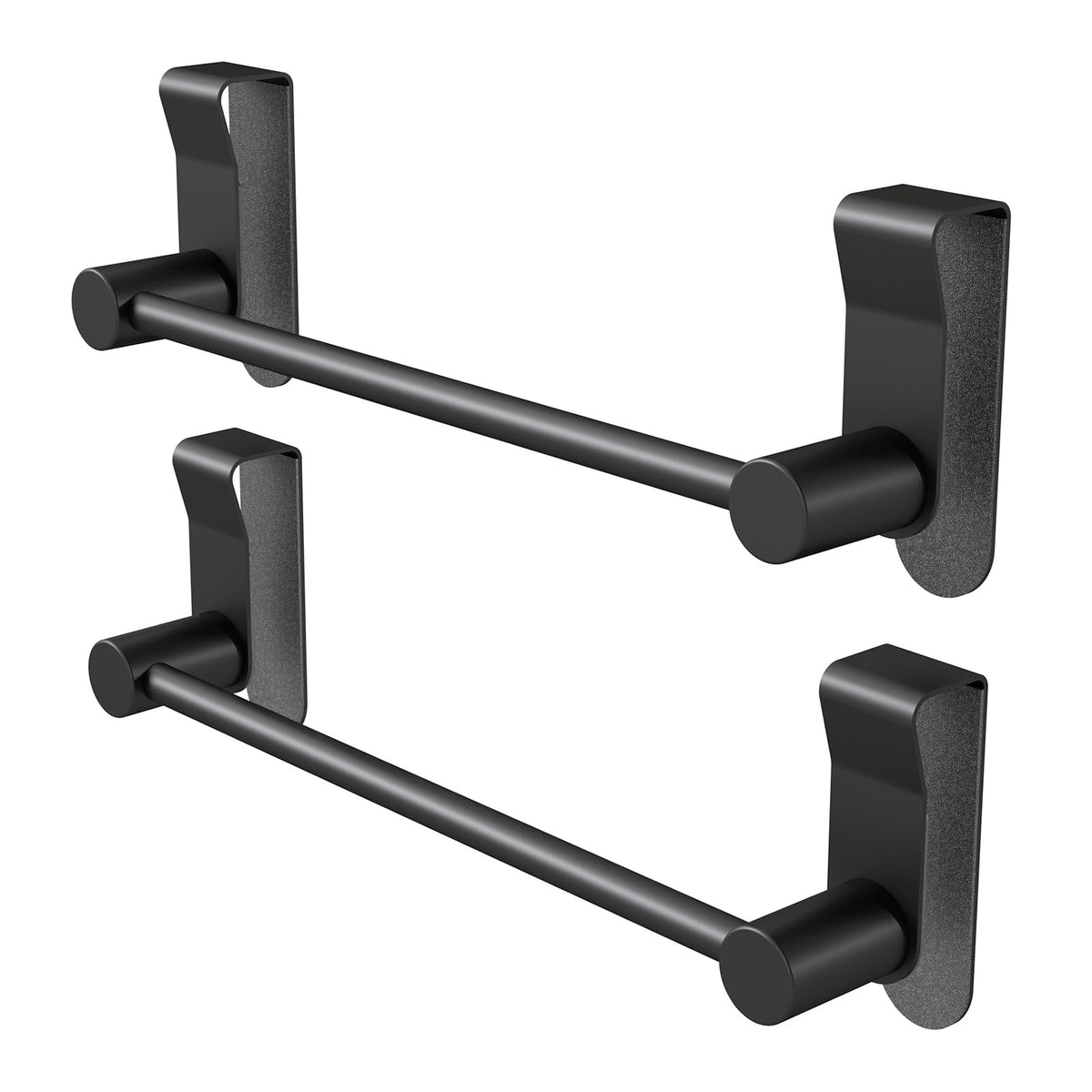 YUMORE over-the-cabinet towel holder on wide doors keeps towels organized and reachable